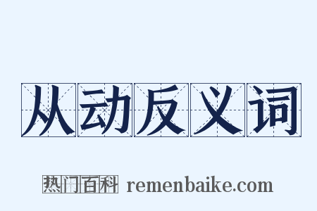 从动反义词是什么意思的图片